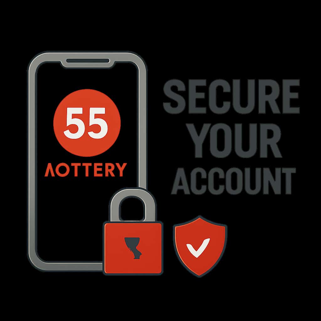 An educational diagram showcasing steps for securing a lottery account.