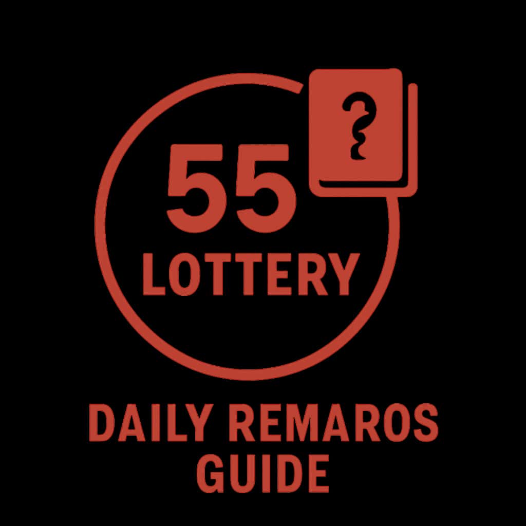 An icon that symbolizes the 55 Lottery Daily Rewards Guide featuring the text 'Daily Rewards Guide'.